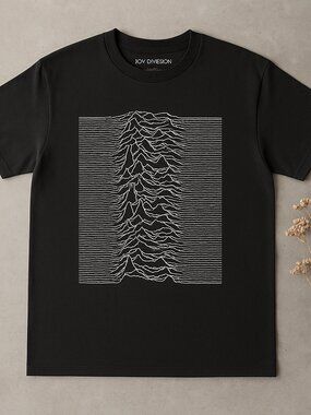 Joy Division Unknown Pleasures Graphic T-Shirt Post Punk Music Tee